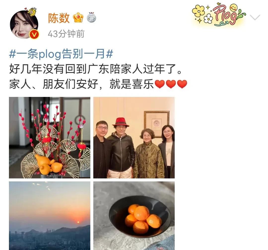 陈数|45岁陈数定居广东省城!过年与老公赵胤胤秀恩爱,结婚12年没生子