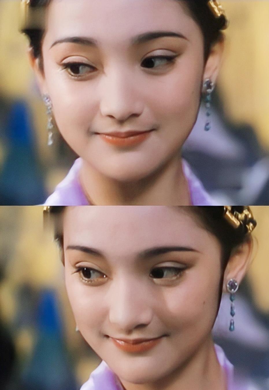 周迅|17岁的周迅,大大的眼睛尖锐的下巴,简直是一只可爱的小狐狸!