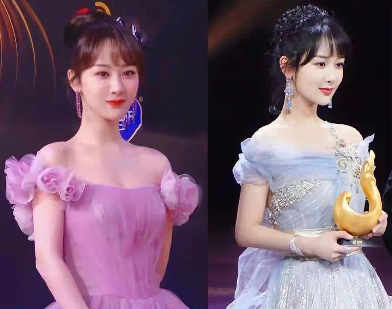 倪妮|露肩礼服别硬穿！倪妮香肩小露又纯又欲，张雨绮关晓彤肩肥脖子圆