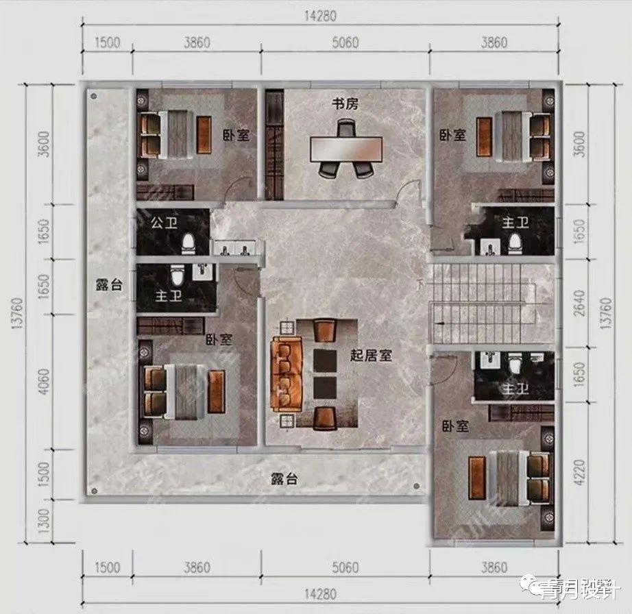 想在农村建一所中式别墅，这个户型是你理想的候选之一