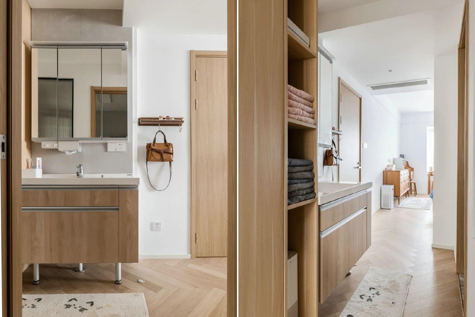 第二次装修,她坚持全屋大白墙、简单吊顶,原木日式风,温暖治愈