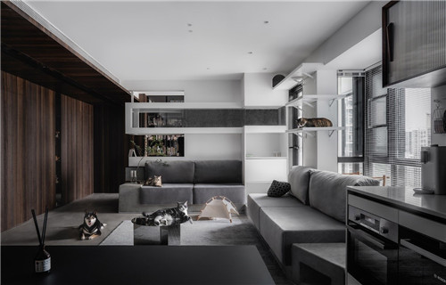 132㎡原色之家温暖且酷,打造一方简约舒适的私宅天地