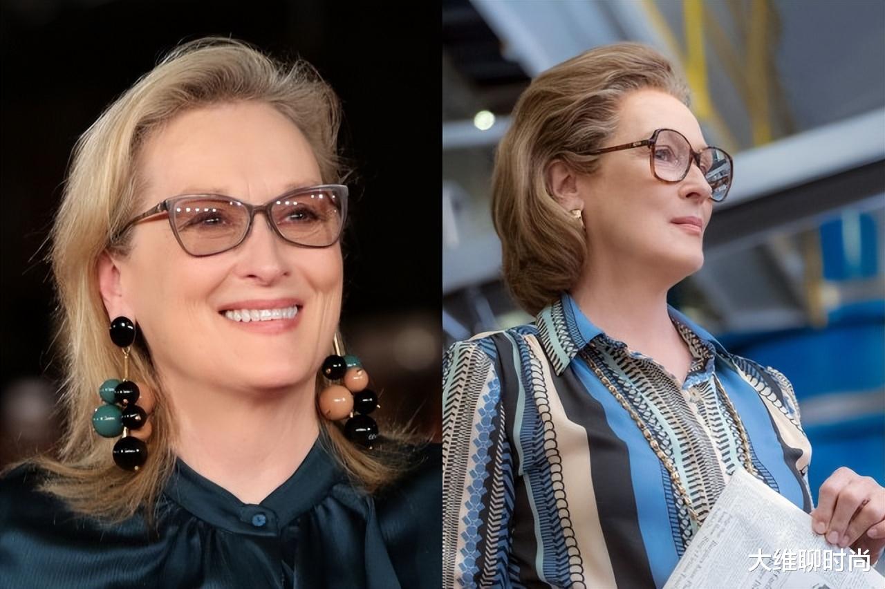 73岁传奇人物梅丽尔·斯特里普，穿普拉达的女魔头，越老越有味道