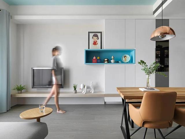 她家56㎡小宅，凭借巧妙设计，让暗厨变成全屋焦点，太好看了！