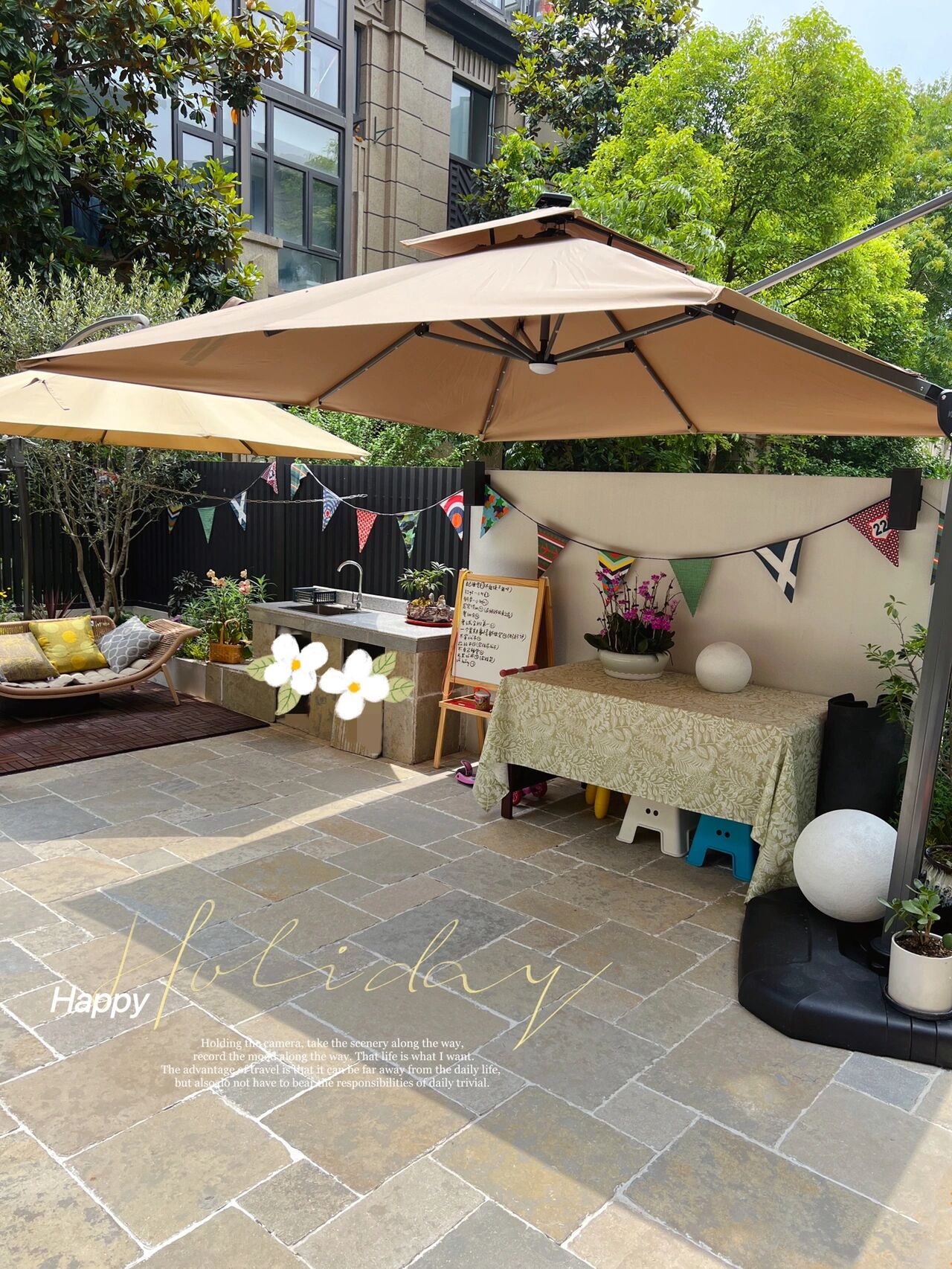 一楼40㎡小院,升级改造成休闲小花园,这才是院子的正确打开方式