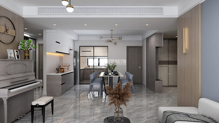 保利中粮堂悦1402现代风格装修,家的感觉就是这样。
