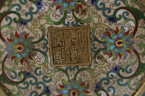 梅瓶|清 精铸铜胎景泰蓝掐丝珐琅梅瓶一只