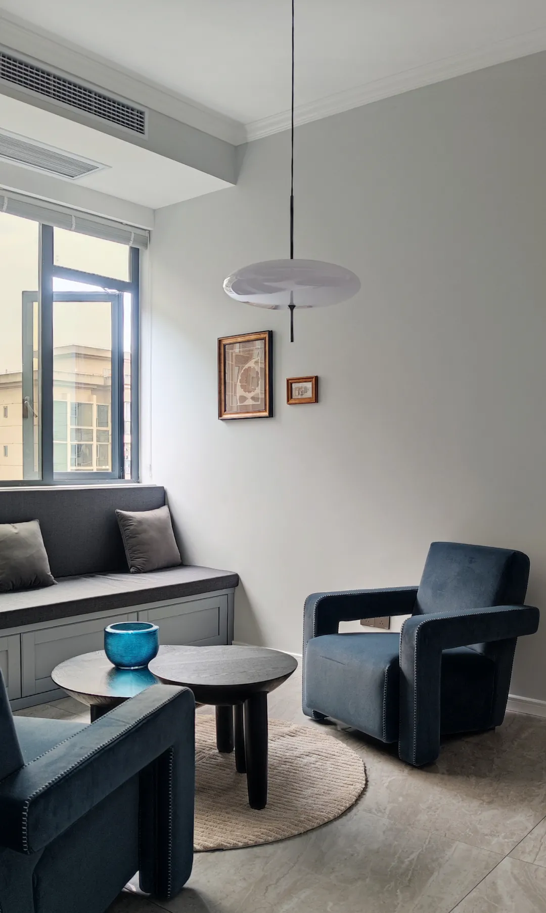 160㎡轻美式，自带氛围感的灰蓝色，营造浪漫的顶楼跃式！