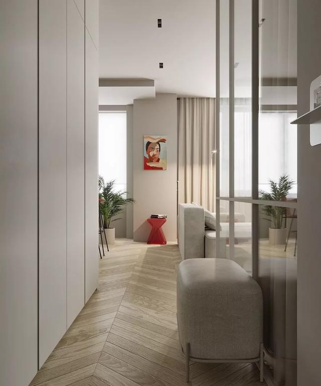 极简风格的小蜗居设计,纯白设计超自然清新,给人温馨舒适感超强