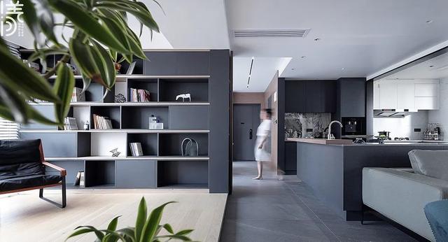 160㎡现代简约,低调灰色+安静蓝色,营造优雅舒适的家