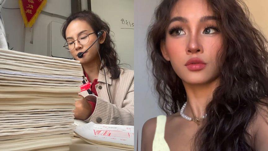 明星素颜|女老师下班后“换妆”,从素颜到气质拉满,回应网友热议显情商