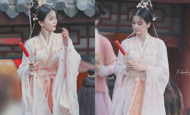 白梦妍|《长月烬明》白鹿粉丝破千万,侧拍福利来了,夕阳下的叶夕雾好美