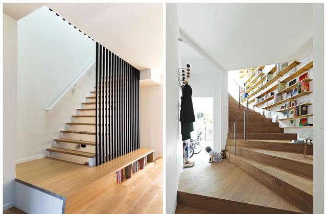 现浇楼梯,师傅这招高明:一二层踏步延伸1米,砌个地台能坐能躺