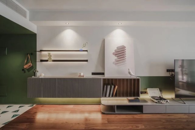 119㎡大胆拼色跳跃的家,比原始户型敞亮一倍不止!