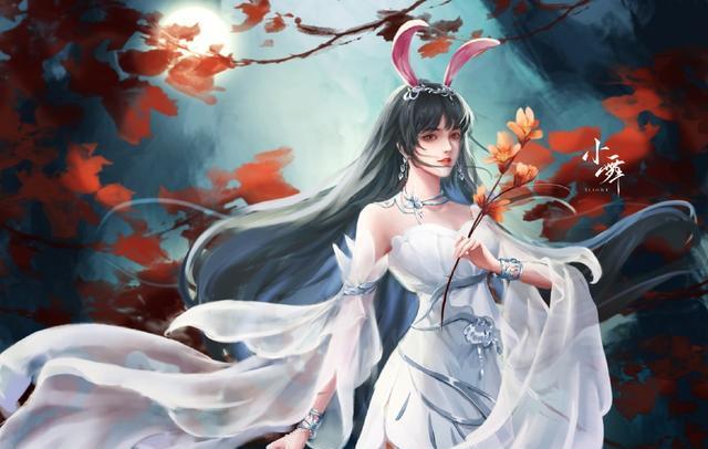 小舞|《斗罗大陆》画师笔下的小舞，白色裙子好仙气，清丽动人大长腿！