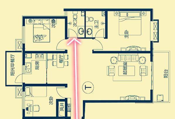 入户门正对厕所门怎么办？没想到老公这么聪明，轻松解决格局问题