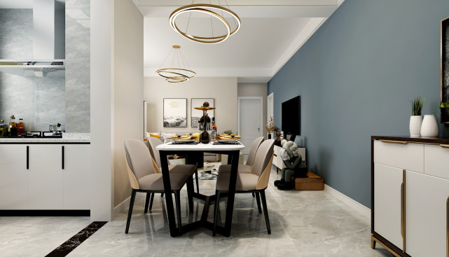 92平现代简约风二居室，以简洁明快的设计风格为主调