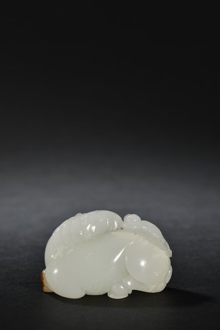 翡翠手镯|和田玉籽料马上封侯把件