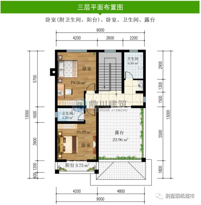 面宽9米,三层自建别墅,户型经济实用,造价实惠享受美满生活