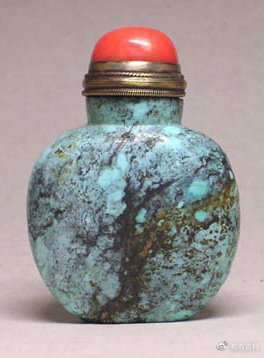 鼻烟壶|鼻烟壶中的绿松石