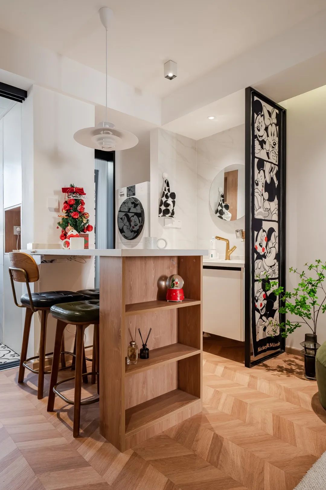 80㎡两室暗厅蜕变，三口之家