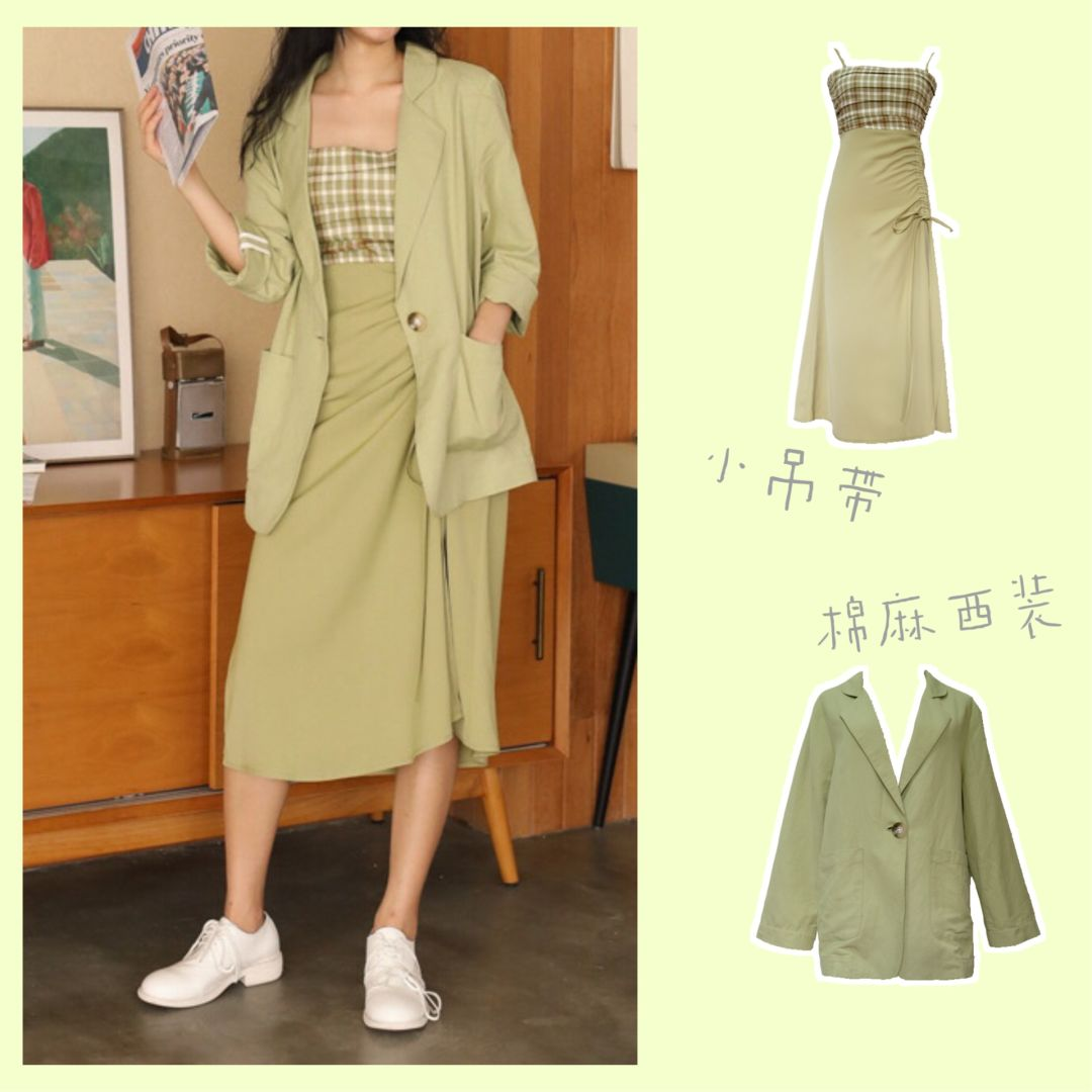 西装|夏天穿西装花样多！不仅打造干练职场范，还是微胖女孩的显瘦必备