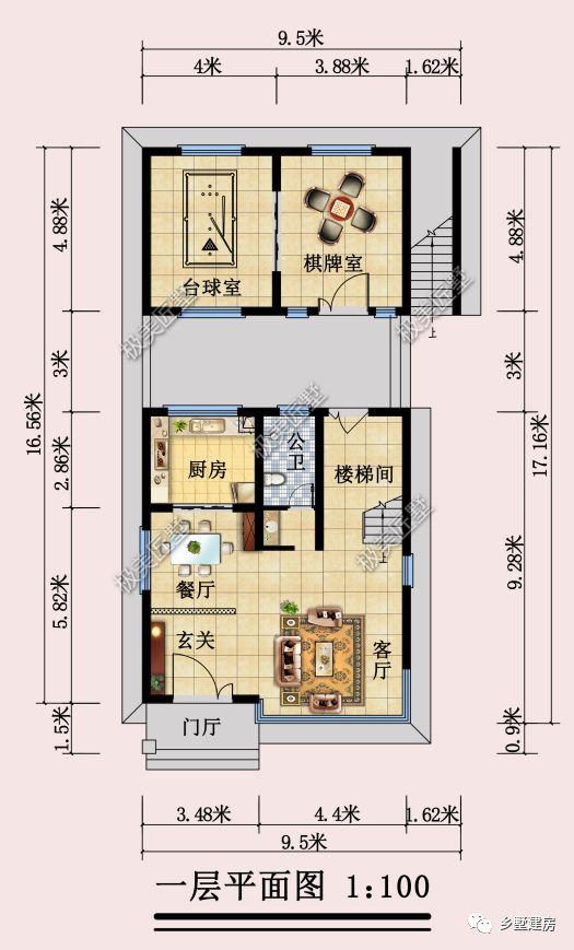 两开间的田园风别墅，这个设计既精致又独特