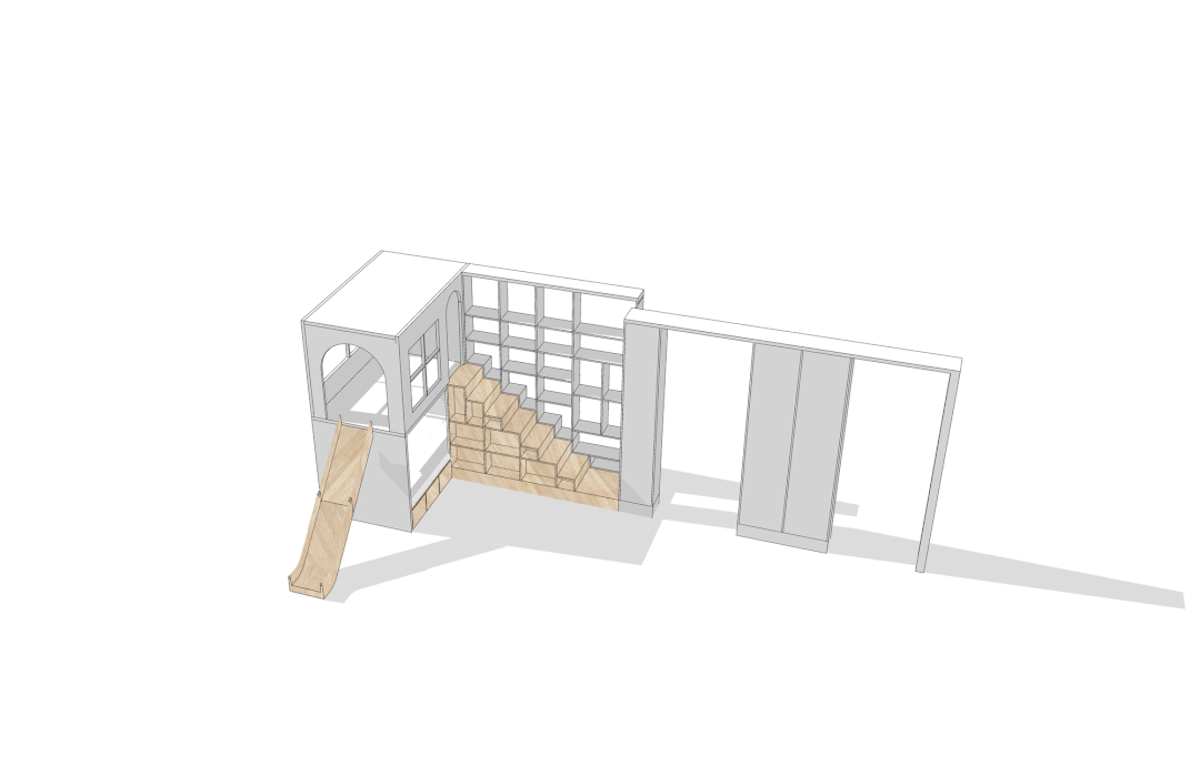 他将儿童乐园“搬进”居室,完工效果太惊艳,美得像电影场景