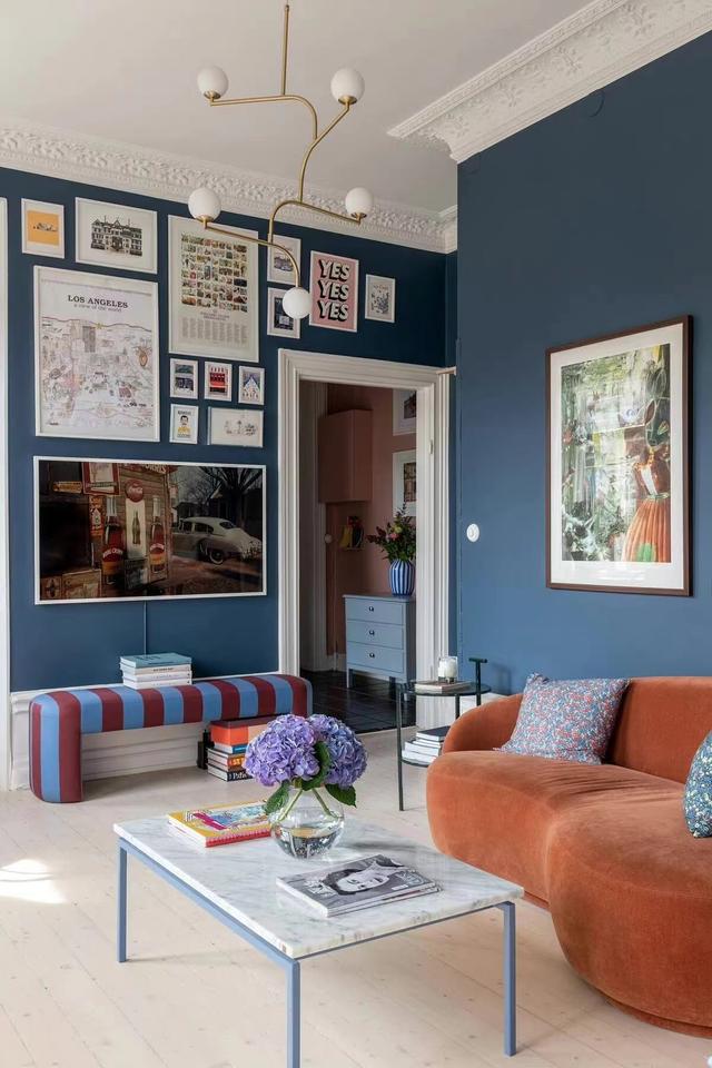 54㎡的家，蓝白配色清新温柔，审美在线又充满文艺气质，美翻了