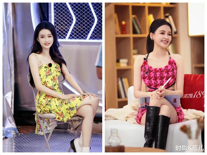 发际线|孙怡上节目不秀身材了，棕色皮衣配长裤，扎低丸子头气质又温柔！