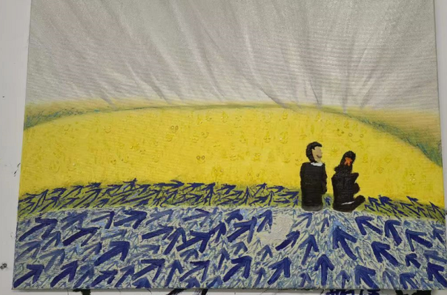 余秀华|杨槠策患精神疾病后秀新技能，亲自为余秀华作画，扬言是无师自通