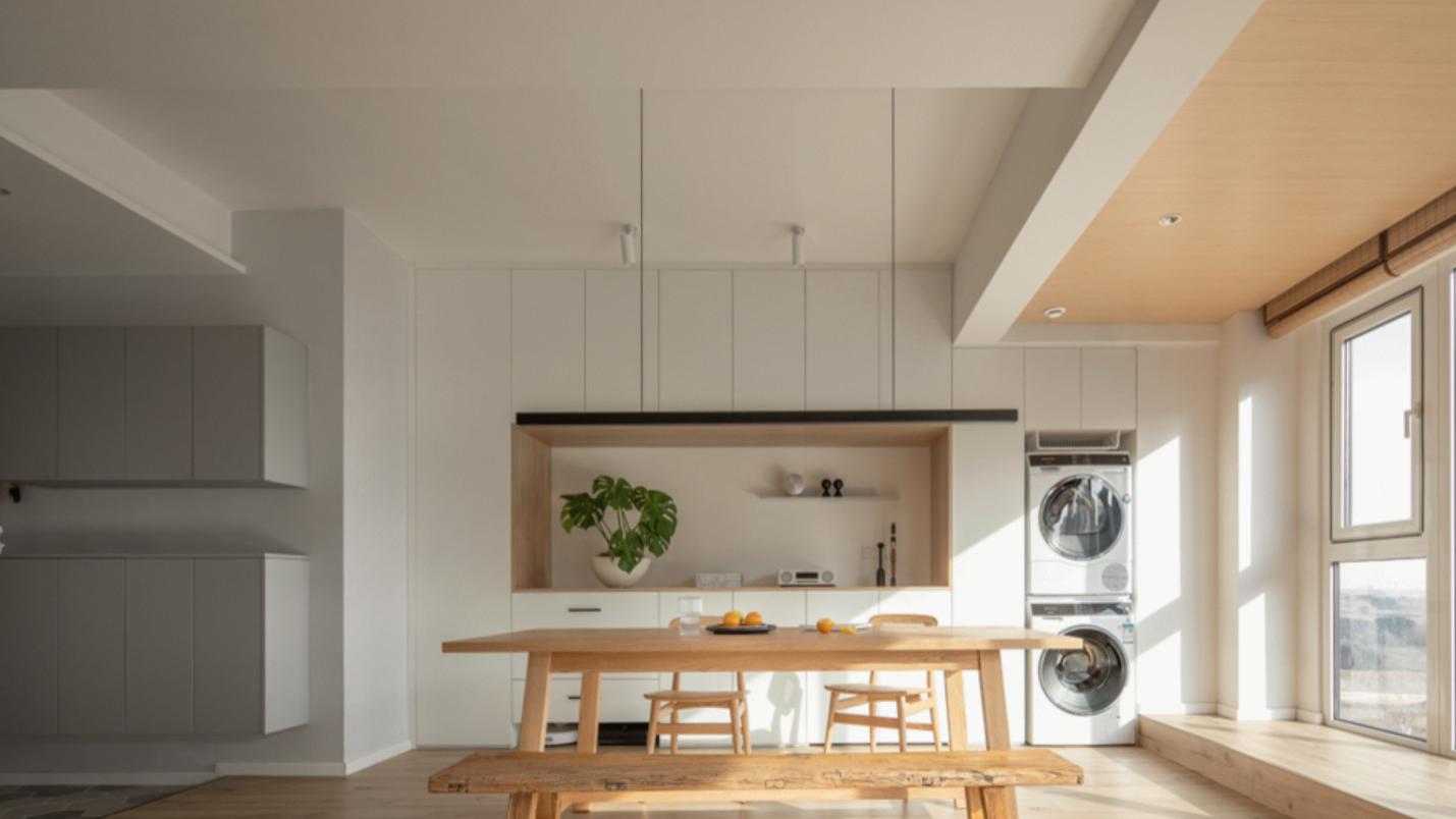 看完她家，就知道为什么这么多人喜欢横厅，还要装修成极简日式