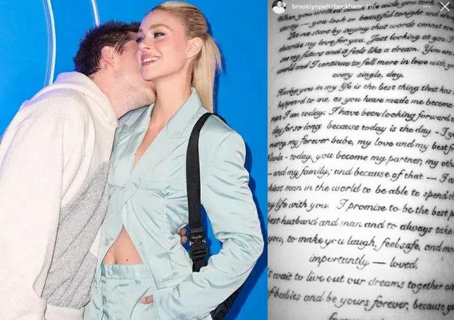 李沁|贝克汉姆长子疯狂秀恩爱！把结婚誓言纹在身上，密密麻麻都是爱