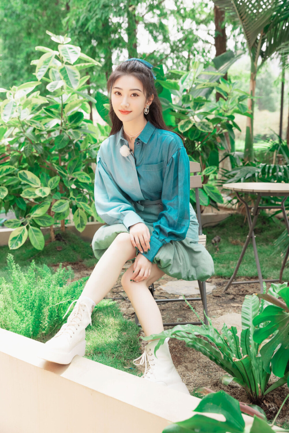 景甜|景甜,一个和绿色极其的相配的女明星