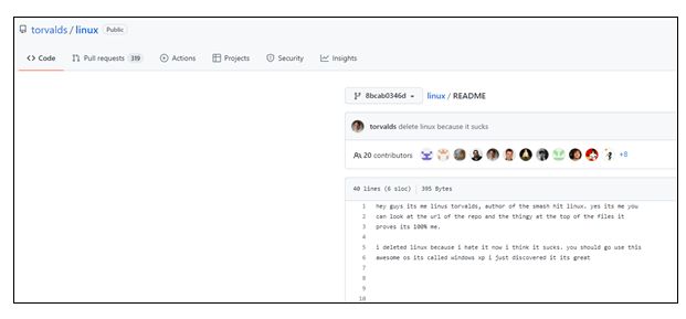 Linux|大神恶作剧删除Linux源代码,推荐使用WinXP系统?