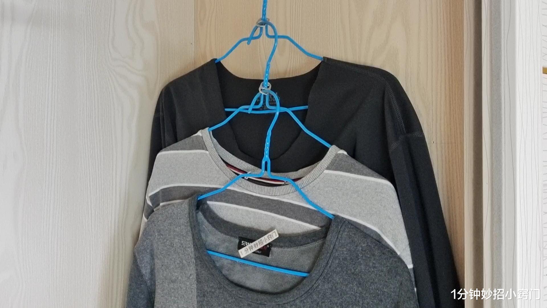 厚衣服不要直接挂,学会收纳窍门,整齐还能省一半空间,学学吧