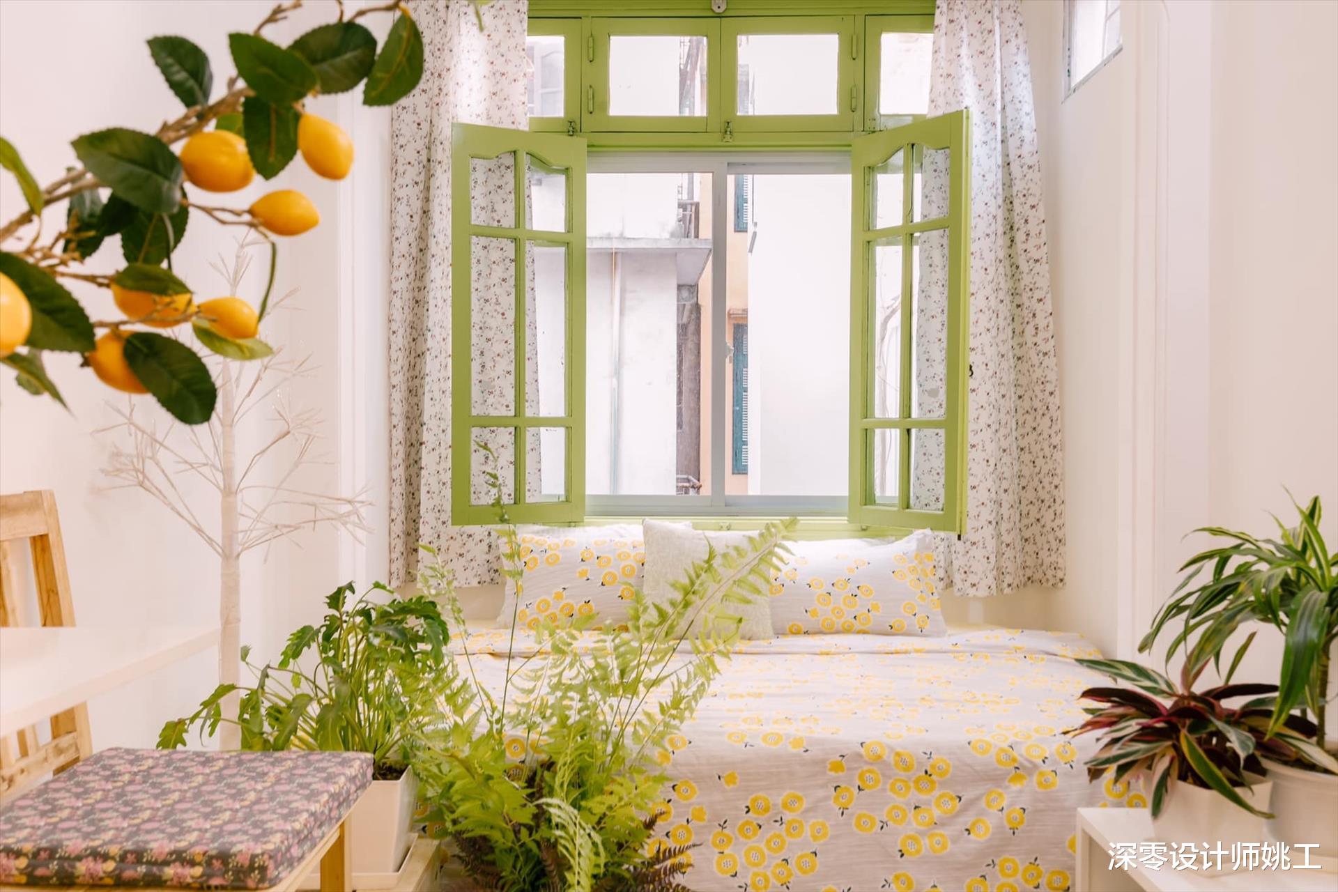 40㎡出租房改造:重新粉饰墙面+花草点缀,一不小心靠软装出圈