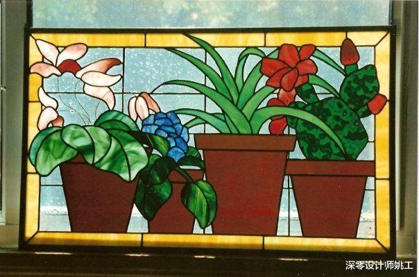 如何在家里打造最美玻璃？适当做成拼花玻璃，放在哪儿都是一幅画