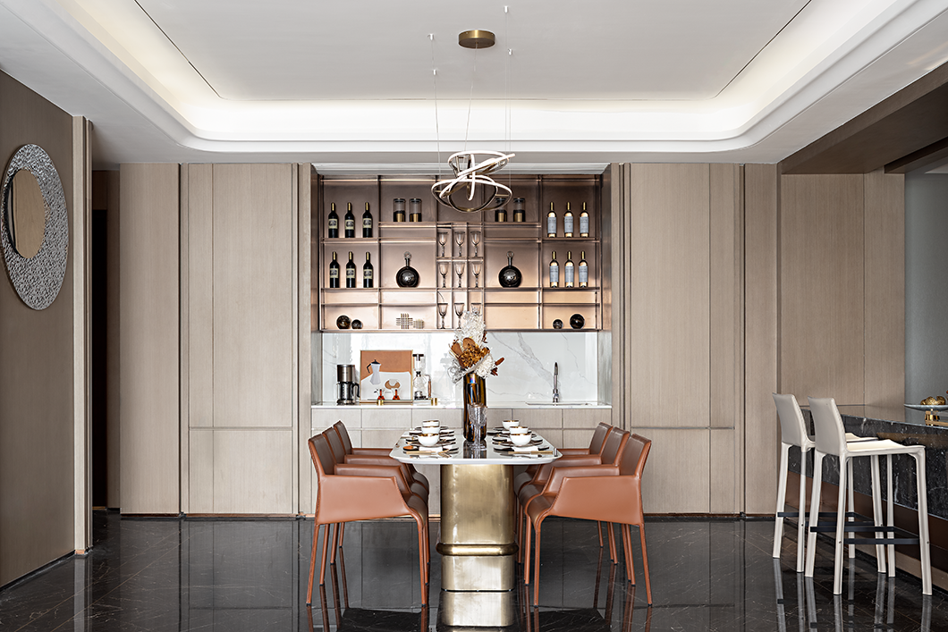 别墅装修 | 210㎡精致轻奢，演绎时尚都市风!