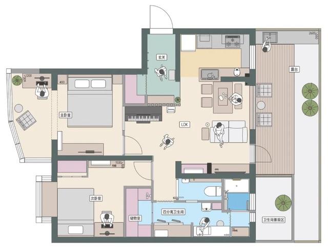 上海夫妻的85㎡小家，装修不豪华，但充满了居住智慧，值得学习！