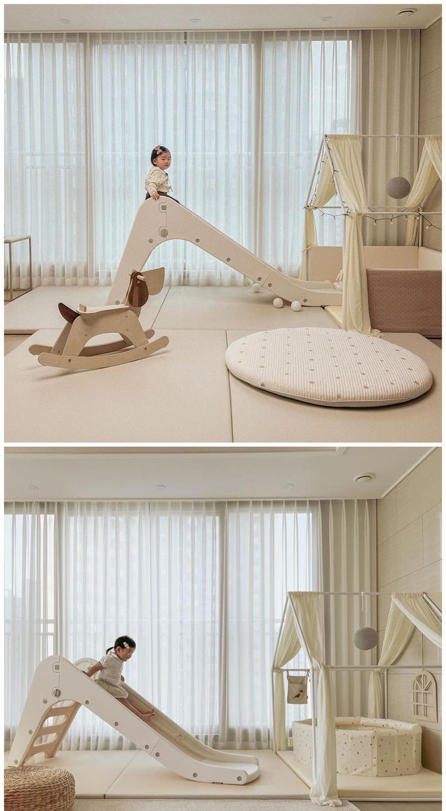 理想之家无非如此,130装成奶油风,带着娃一起住,太治愈了!