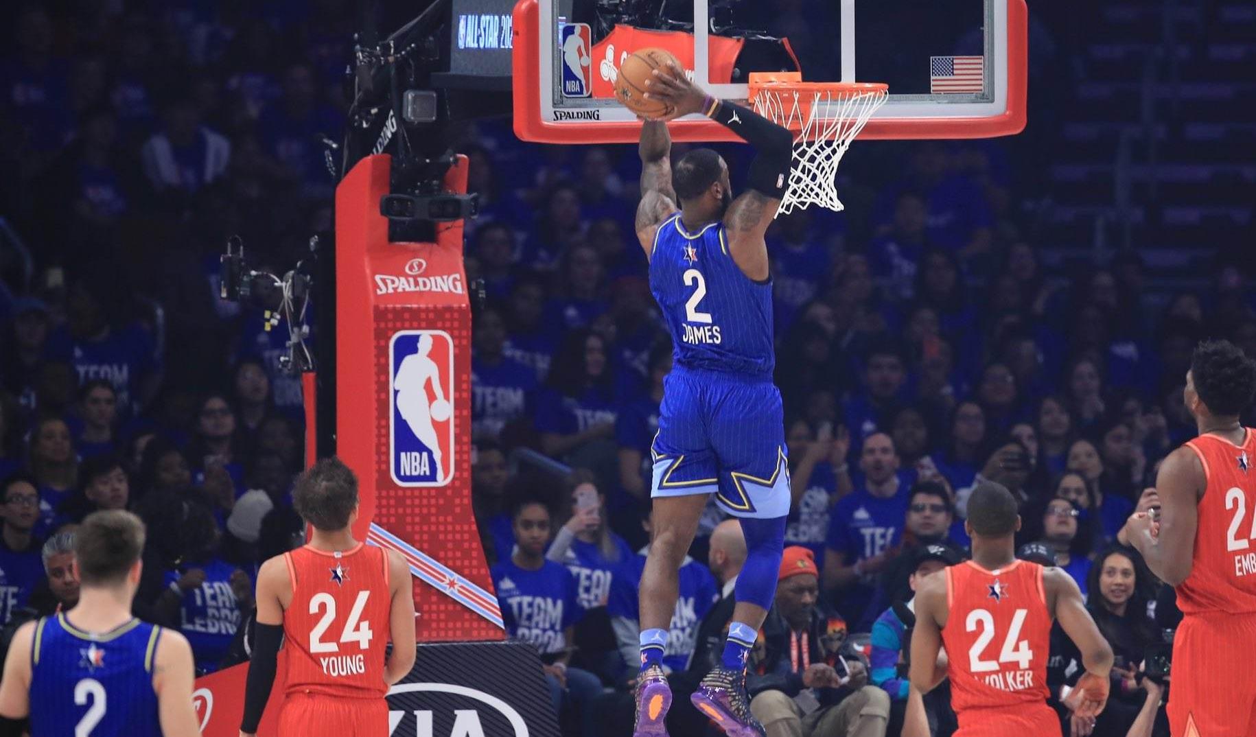 勒布朗·詹姆斯|NBA全明星赛作为西部队长的詹姆斯，为何出场那么短？被针对了？