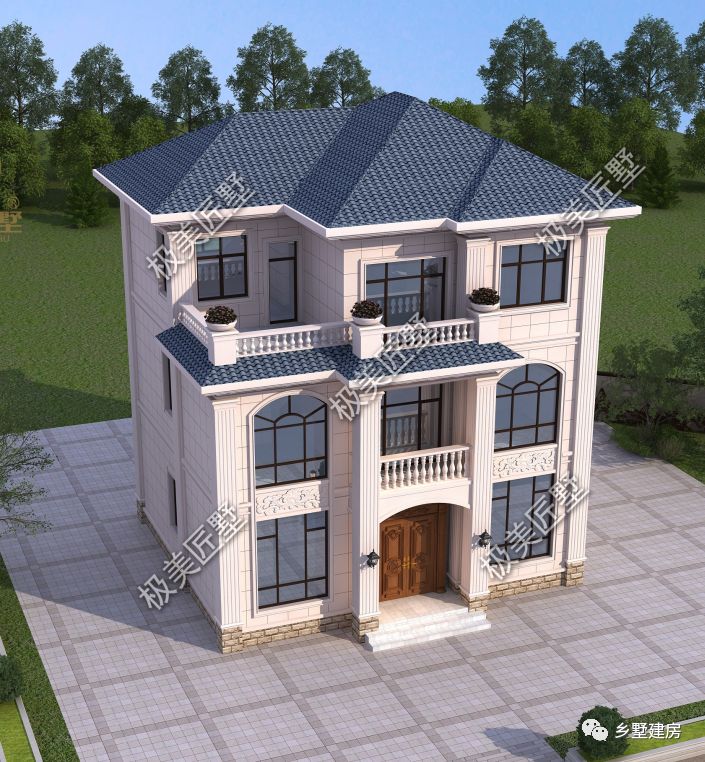 11X9.34米简单低调的欧式风,占地百平,一眼望去尽显人生格调