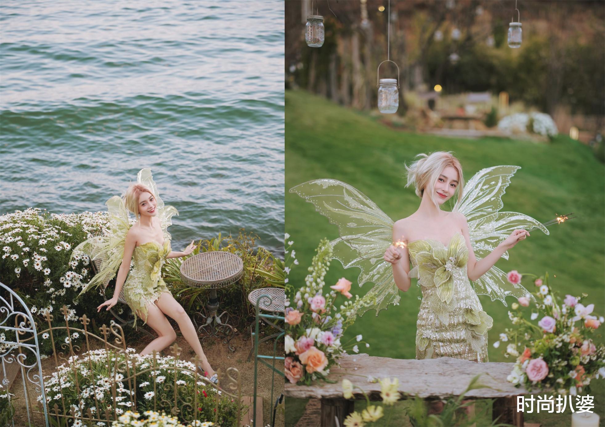 刘诗诗|星穿搭，刘诗诗西装纱裙蛮腰抢镜，高圆圆白裙优雅但发色分截扣分