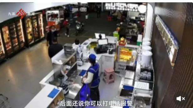 海南海口，一家刚营业10天的超市，遭到不明身份人员打砸