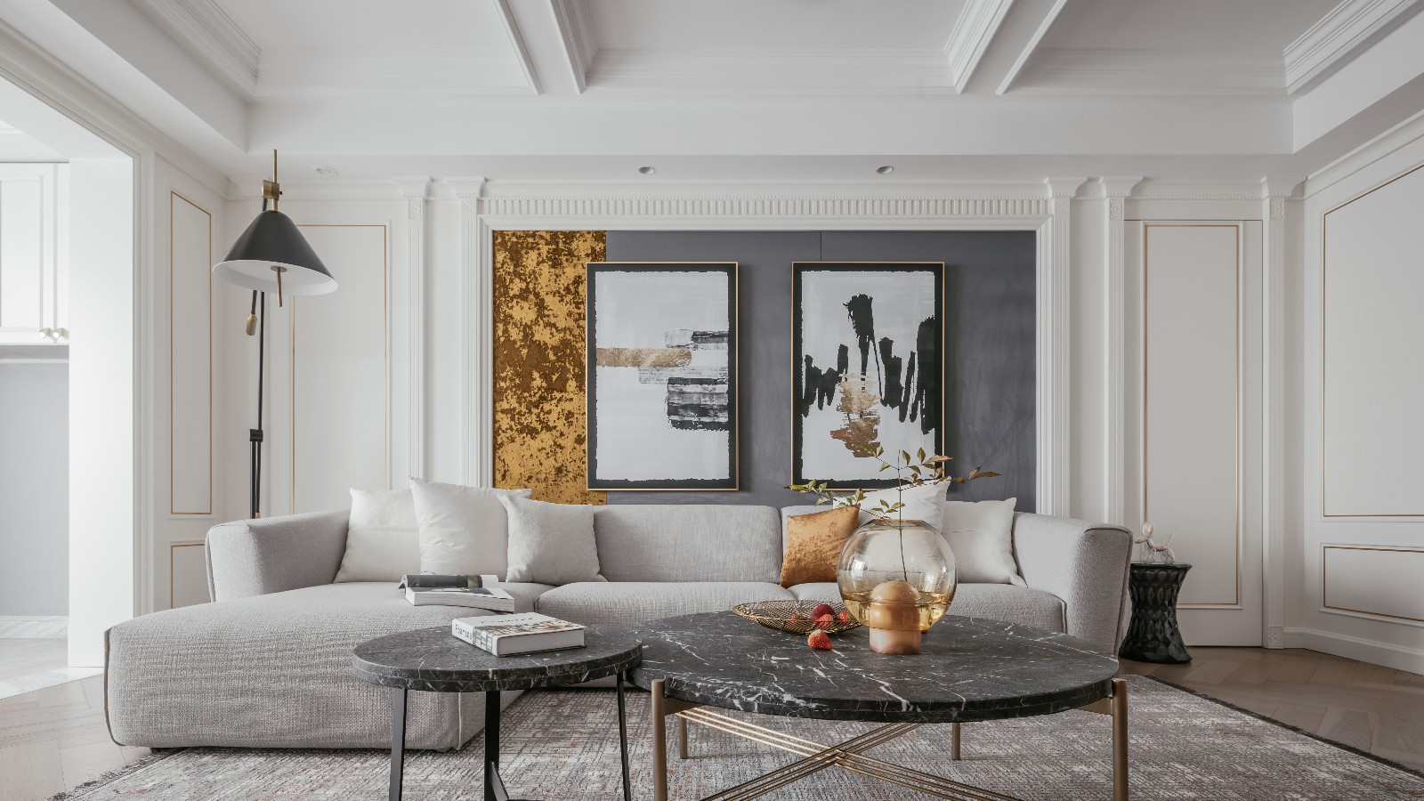 164平现代四居室,切割撕裂后又将其揉合平衡是趣味所在