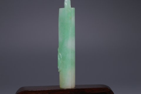 翡翠|回流 天然老翡翠领管