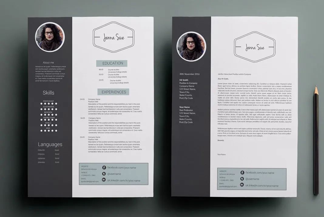 国外简历设计欣赏!加点儿设计感