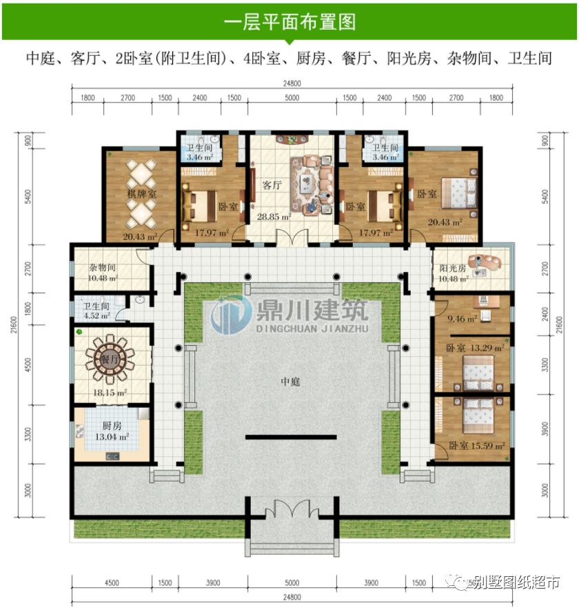 5套中式农村别墅，既有传统合院，又有现代中式别墅