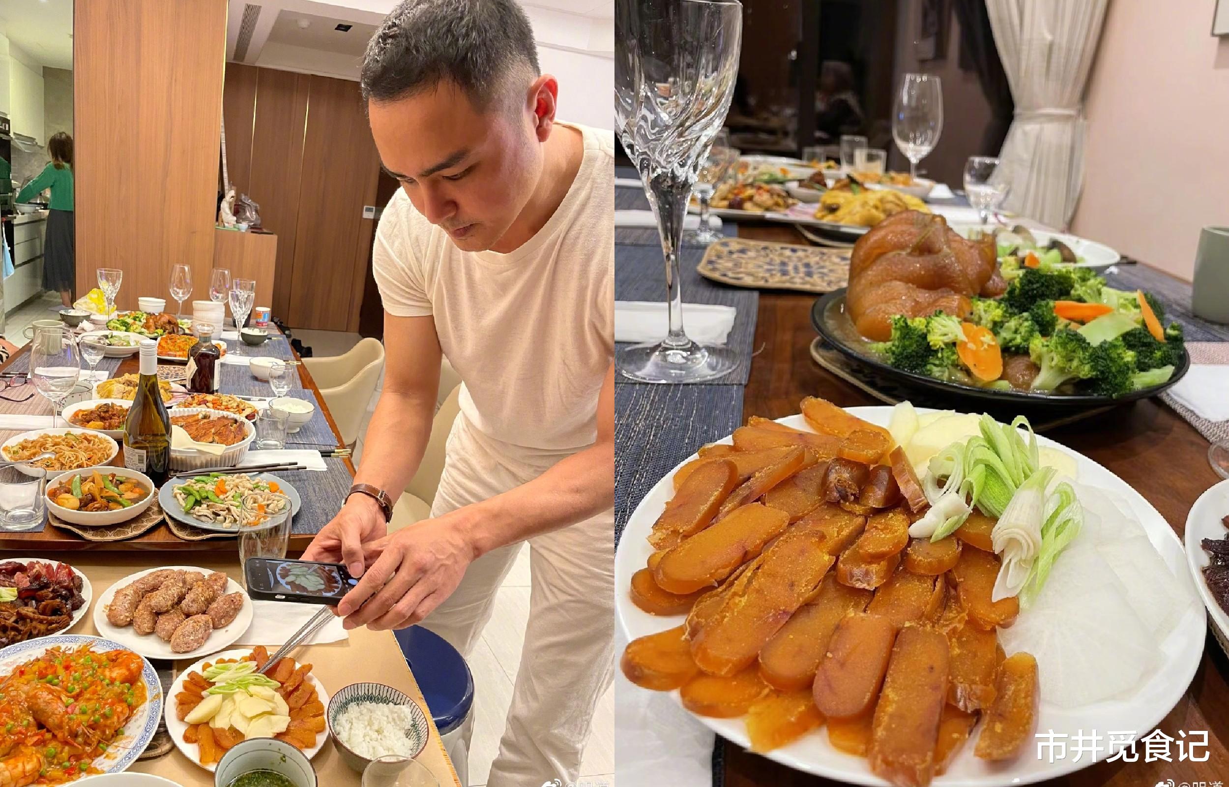 杨幂|2023明星年夜饭盘点,有的接地气有的奢侈,杨幂吃的独特又传统